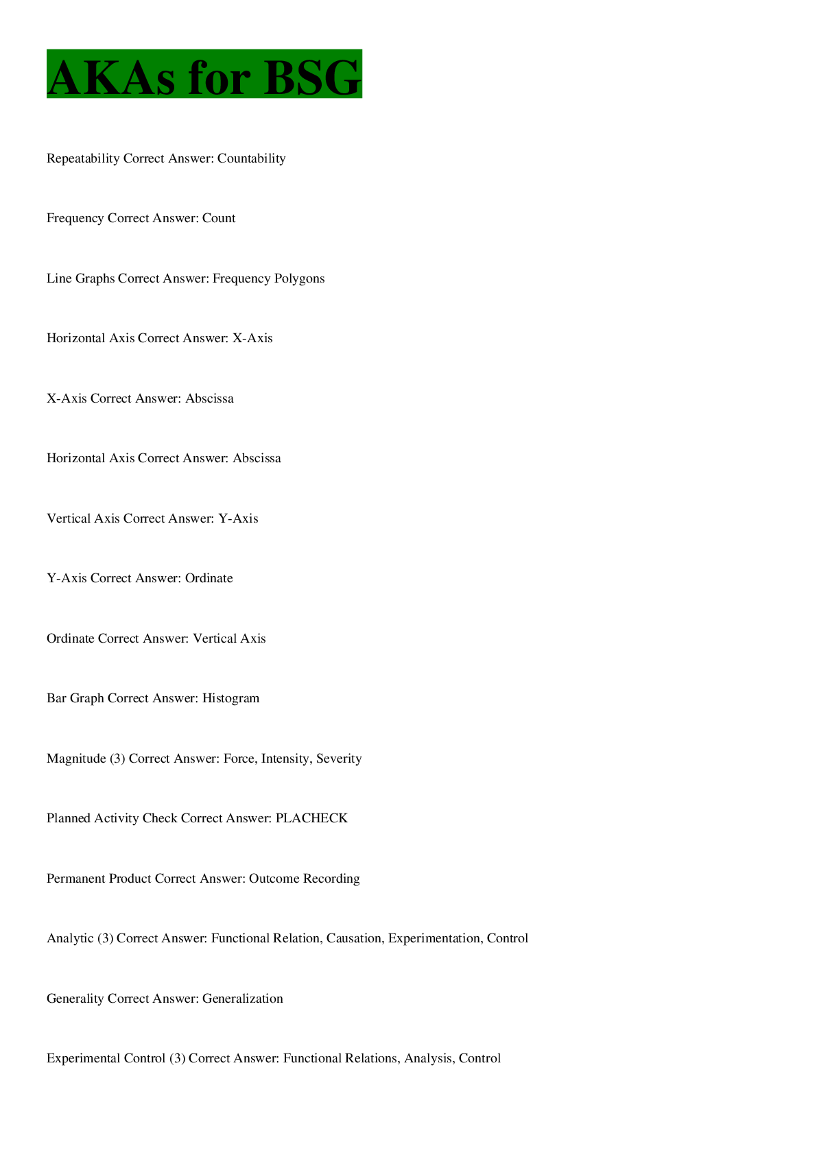 Preview image of AKAs for BSG document